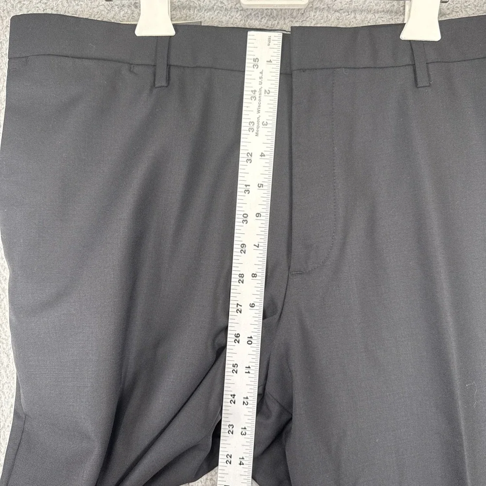 New Banana Republic Wool Suit Pant Mens 35x32 Classic Fit Black MSRP $98.50‎